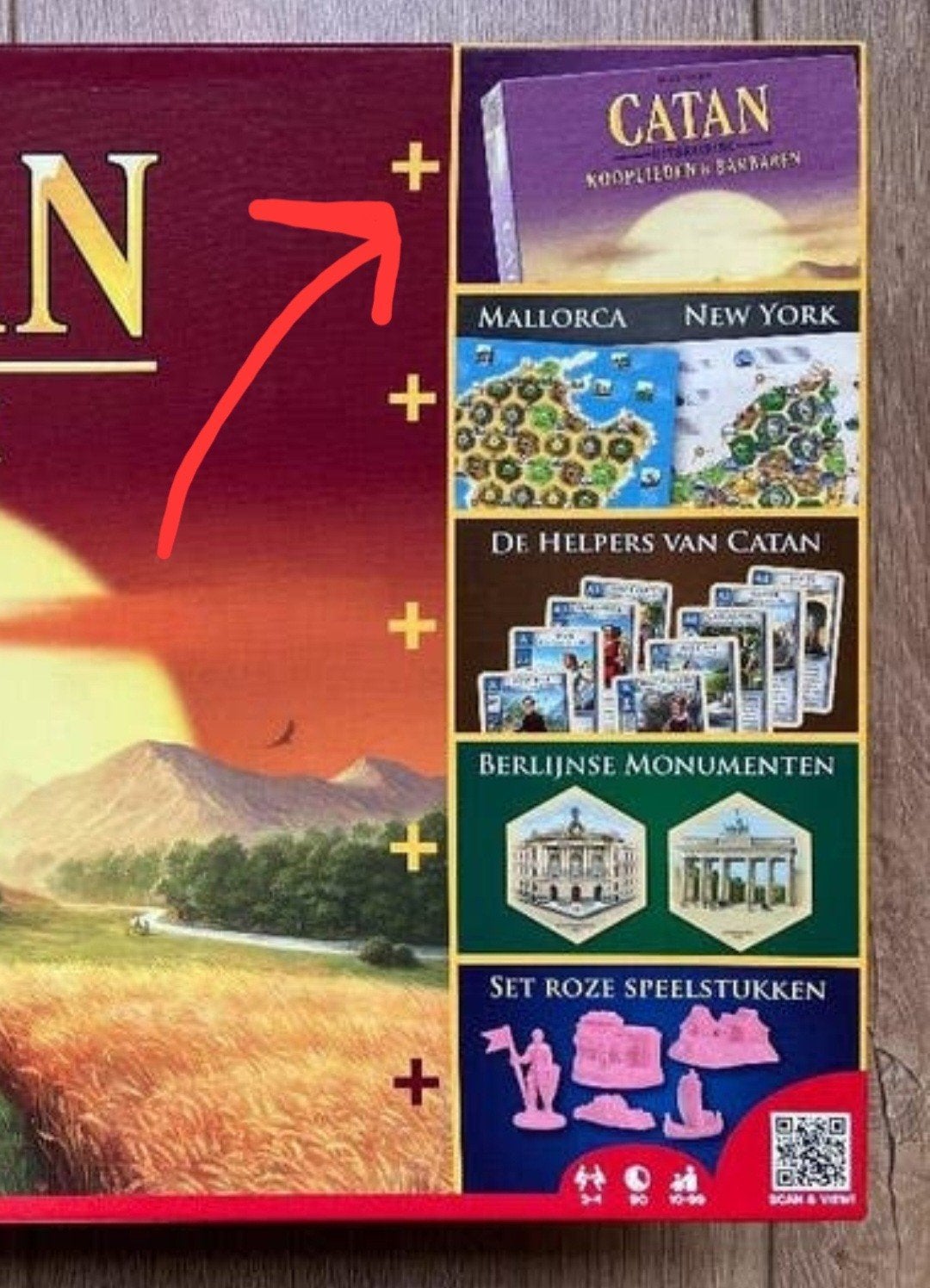 Catan Kooplieden en Barbaren + basisspel + andere uitbr., Ophalen of Verzenden, Zo goed als nieuw, 999 Games