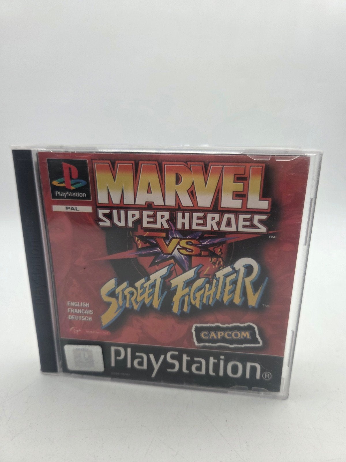 Marvel Super Heroes vs. Street Fighter - PlayStation 1, Gebruikt, 2 spelers, Eén computer, Ophalen of Verzenden