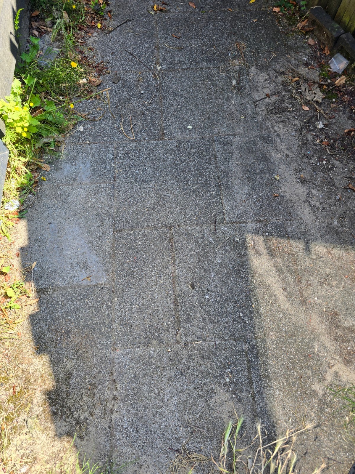 Gratis af te halen: 25m2 betonnen terrastegels wildverband, Ophalen, Gebruikt, 10 m² of meer, Beton