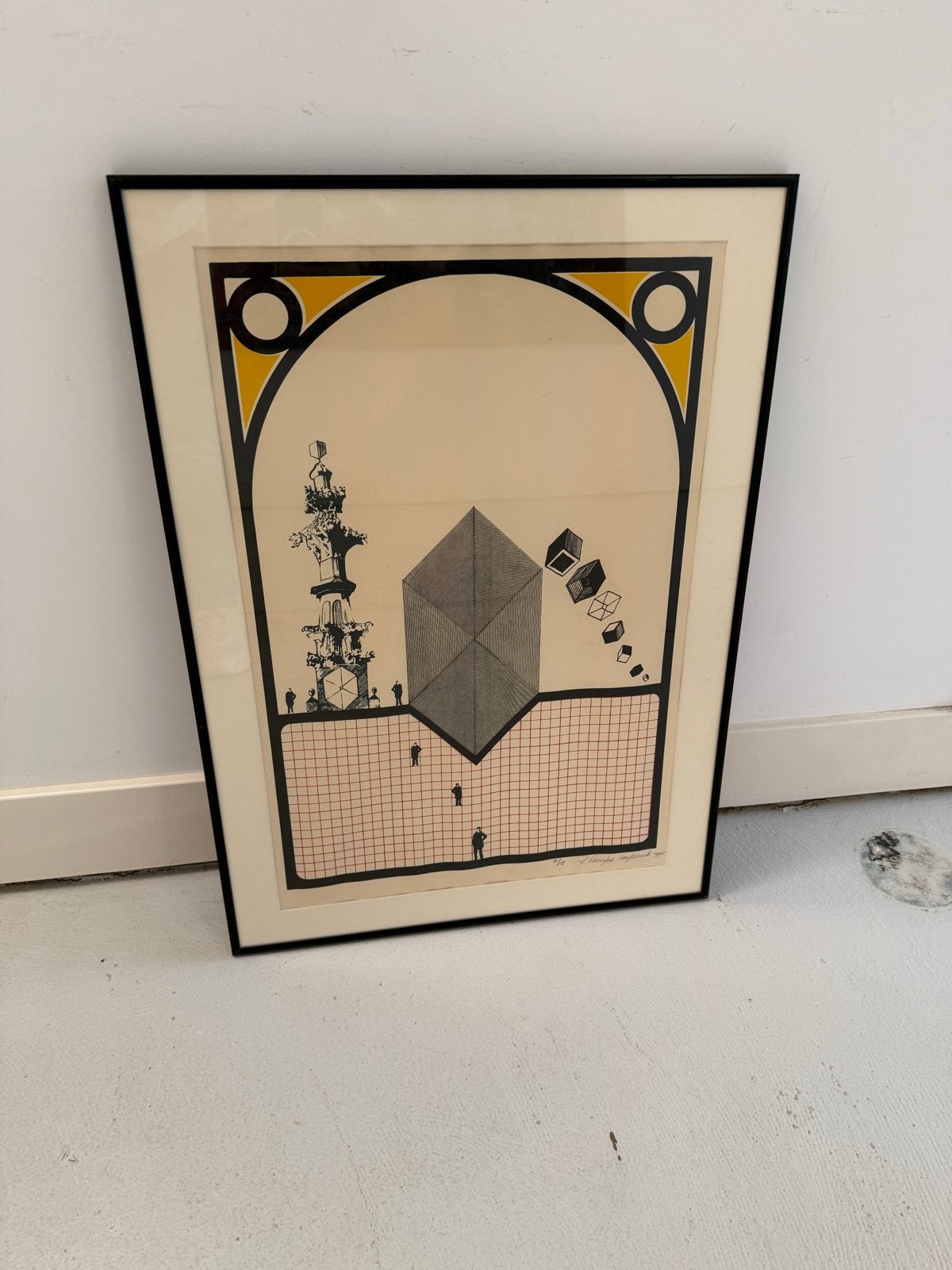 Zeefdrukken van Renaud Hubert Emmanuel (1938-1999), Zeefdruk, Gelimiteerde oplage, Abstract, Ophalen