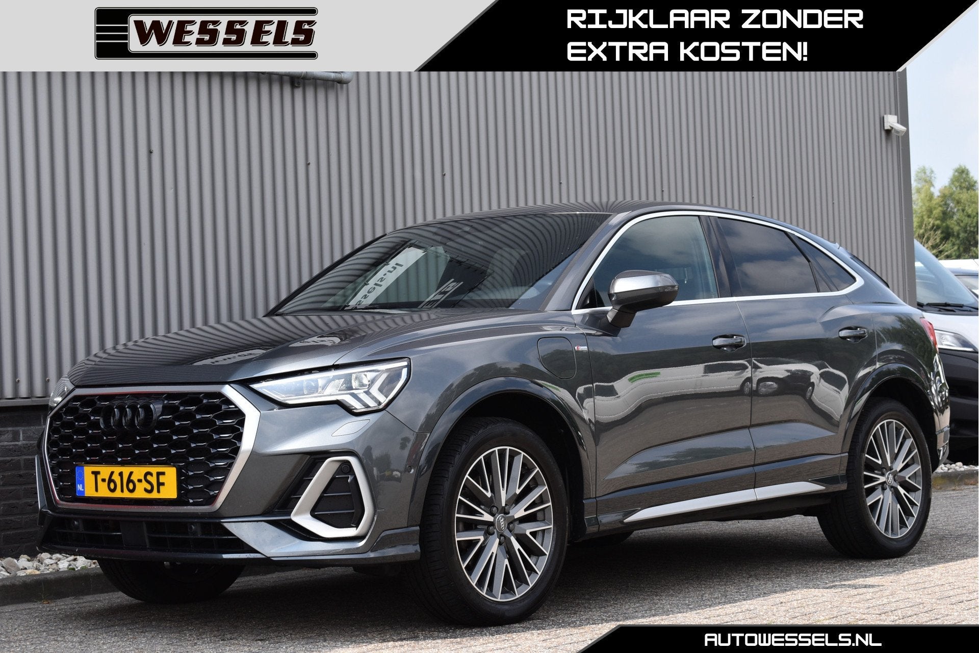 Audi Q3 Sportback 45 TFSI e 2x S-line Adaptive cruise, Virtu, Gebruikt, Euro 6, Leder en Stof, Hybride Elektrisch/Benzine