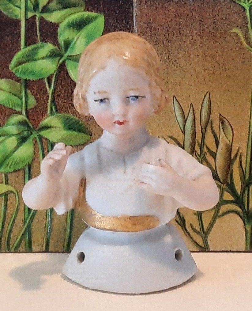 Antieke Bijzondere Halfdoll, Verzamelen, Poppen, Verzenden, Pop