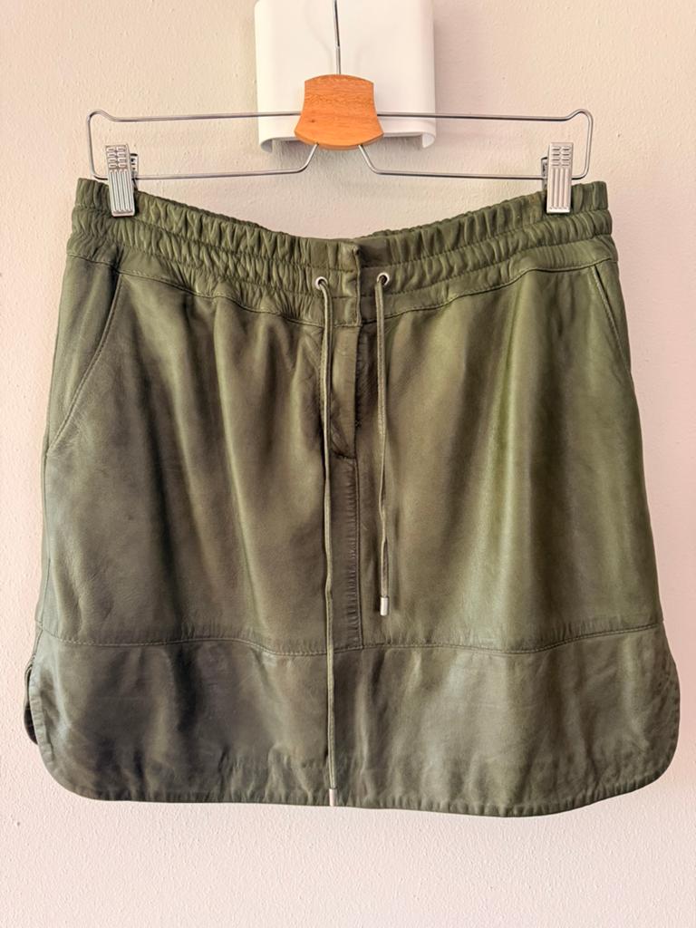 Leren rokje groen Ibana 42, Kleding | Dames, Rokken, Maat 42/44 (L), Ophalen of Verzenden, Zo goed als nieuw, Boven de knie