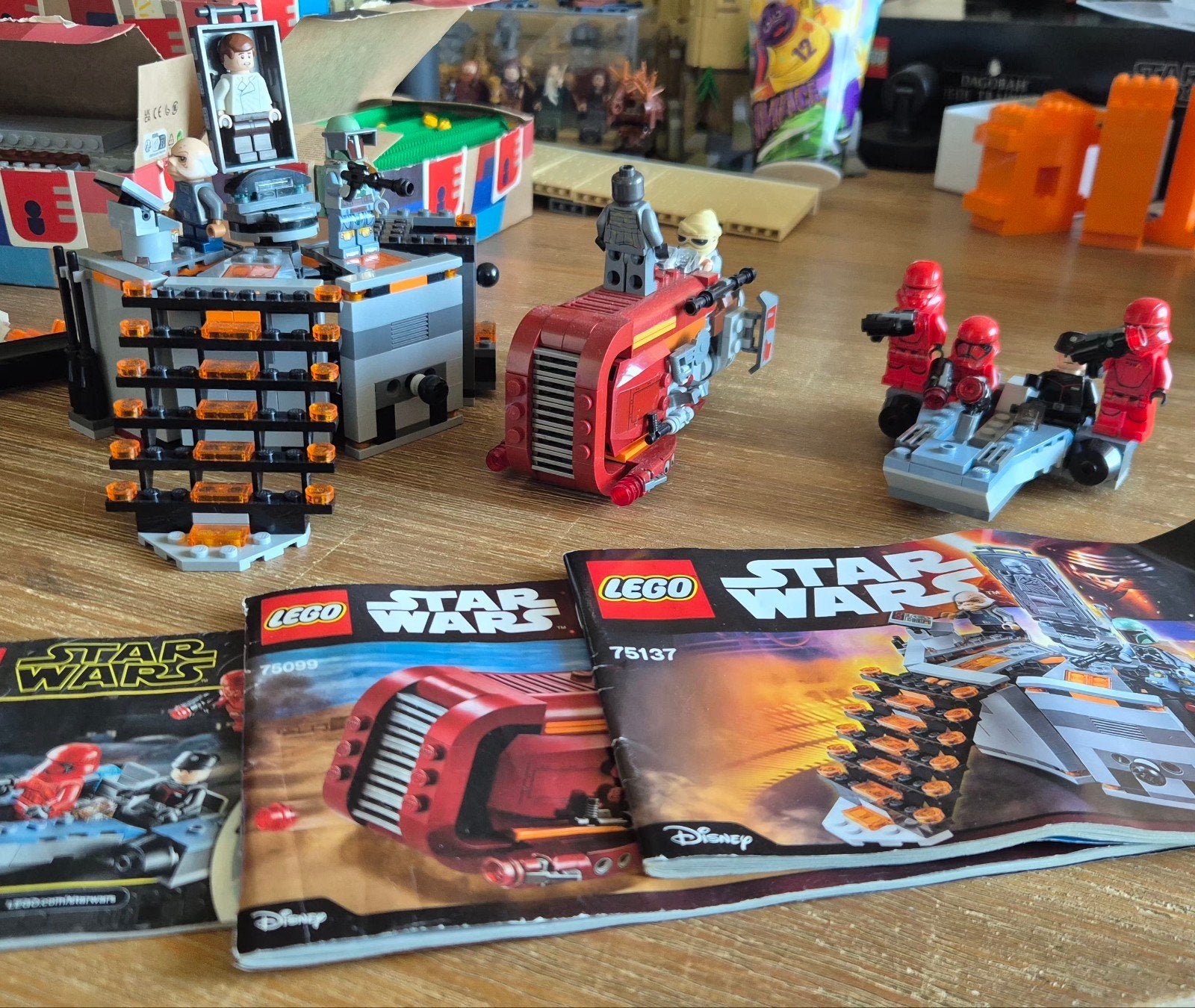 3 Lego StarWars setjes 75266, 75099 en 75137, Ophalen of Verzenden, Gebruikt, Lego, Star Wars