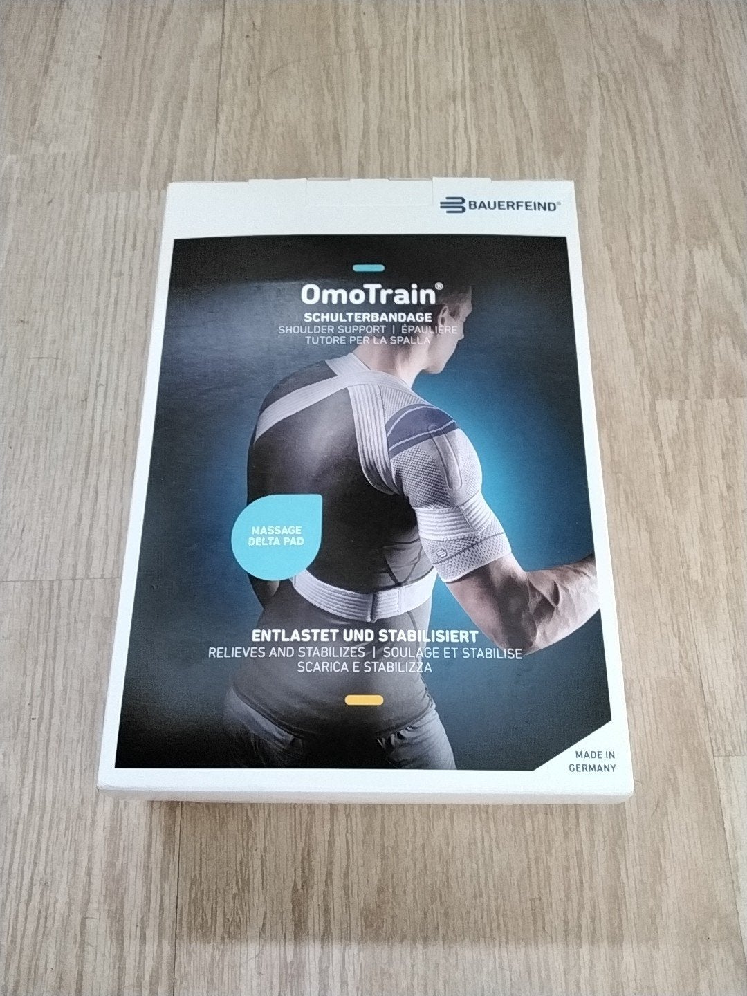 Bauerfeind OmoTrain schouderbrace - maat 4 kleur Titan, Diversen, Ophalen of Verzenden, Zo goed als nieuw