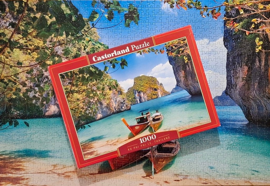 Castorland puzzel Kho Phi Phi Le 1000 pc. zgan, Ophalen of Verzenden, 500 t/m 1500 stukjes, Zo goed als nieuw, Legpuzzel