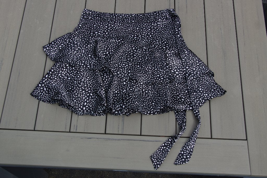 Seven Sisters skort maat XS, zwart met witte stippen., Seven Sisters, Zwart, Ophalen of Verzenden, Zo goed als nieuw