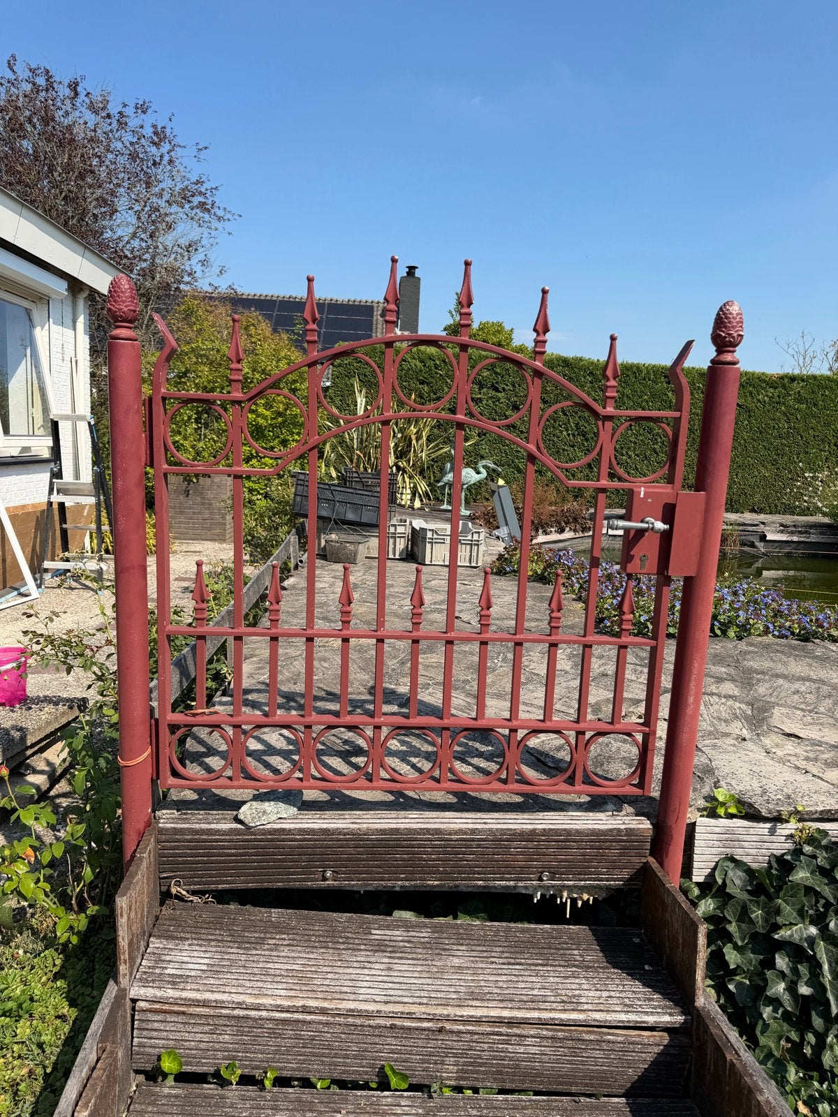 Mooi en stevig sierhek met poort, Ophalen, Met poort, Gebruikt, Sierhekwerk