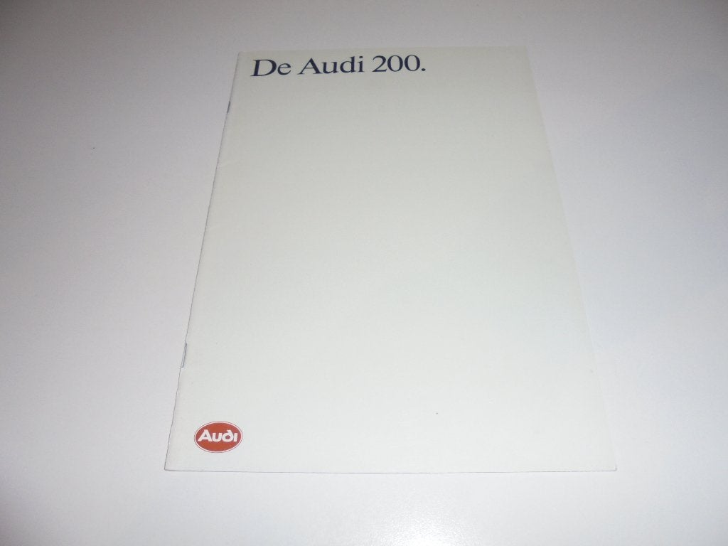 brochure Audi 200 modellen 1989, Boeken, Ophalen of Verzenden, Zo goed als nieuw, Audi