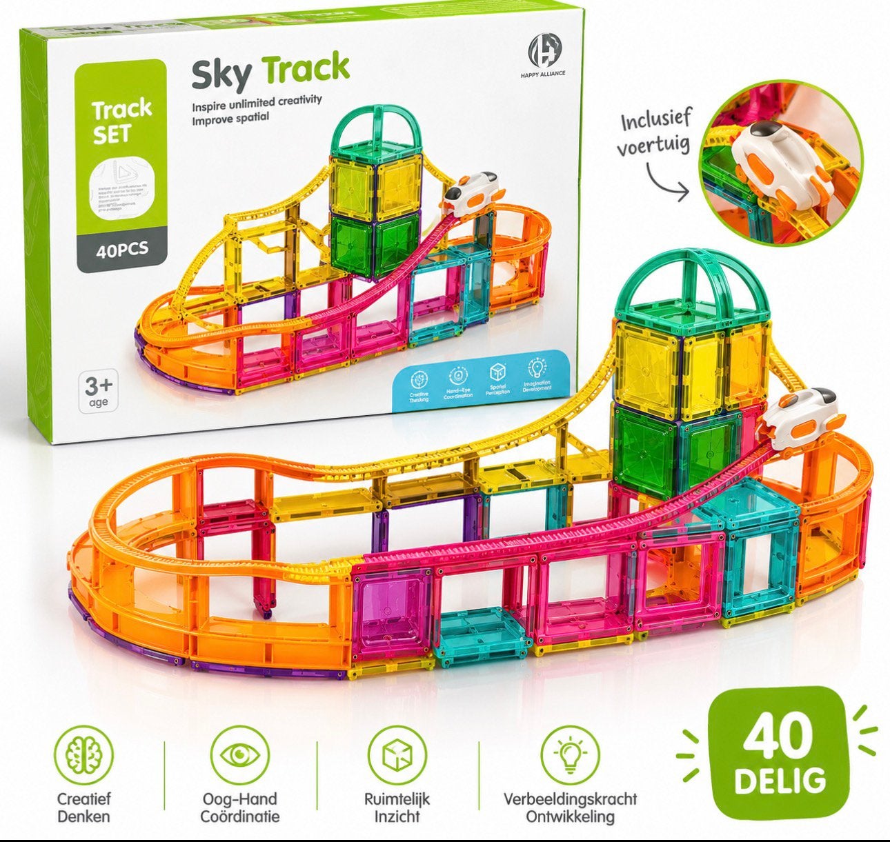 Sky track racebaan gloednieuw in doos, Ophalen of Verzenden, Zo goed als nieuw
