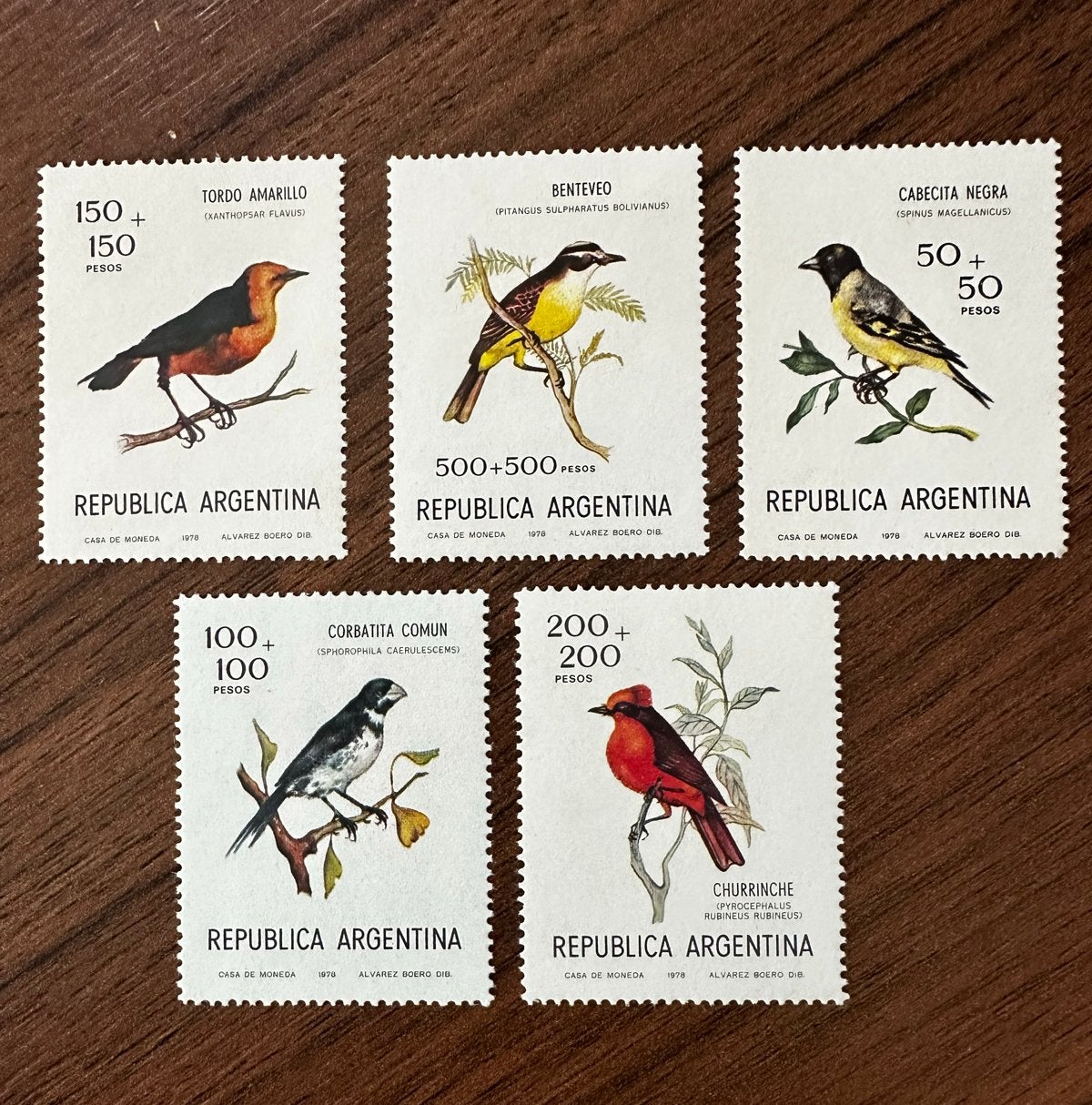 Argentinië 1978 Vogels Postfris Postzegels Set, Ophalen of Verzenden, Postfris, Zuid-Amerika