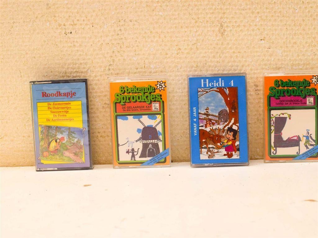 4 Cassettebandjes met sprookjes 51627, Cd's en Dvd's, Cassettebandjes, Ophalen of Verzenden, Gebruikt, Kinderen en Jeugd, 1 bandje