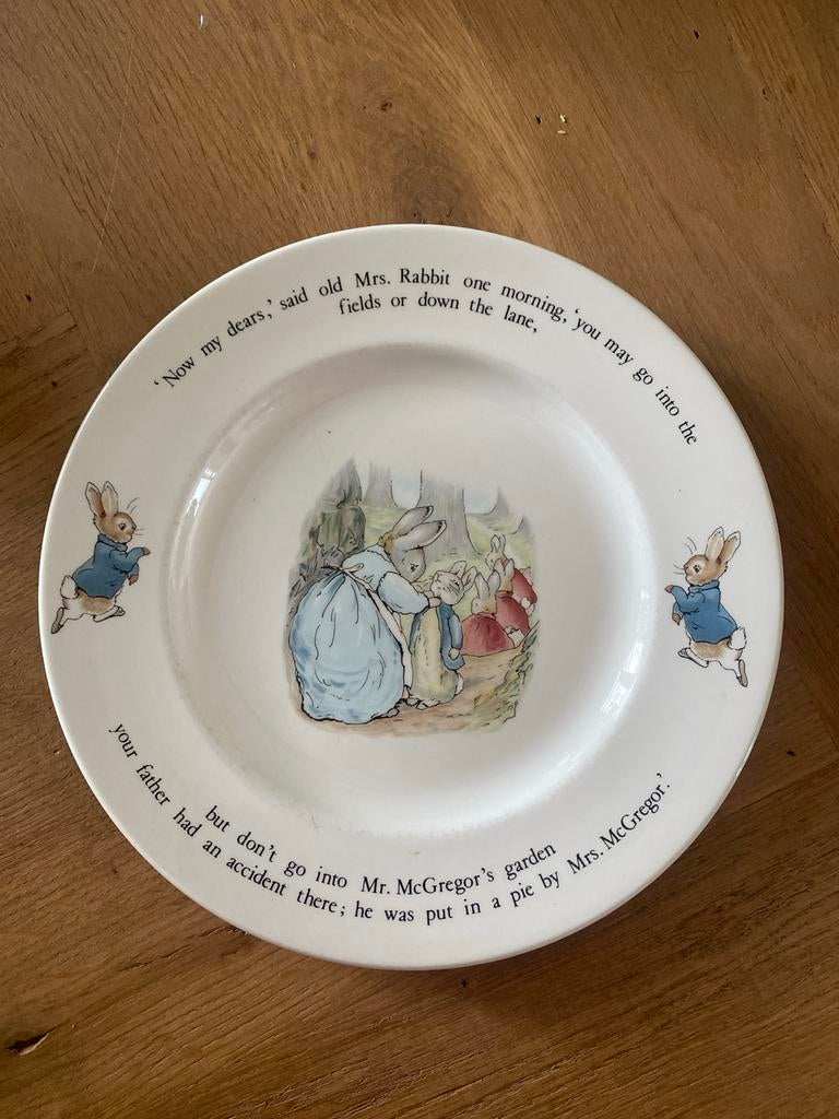 Origineel Wedgwood Peter Rabbit bord voor kenners, Ophalen of Verzenden