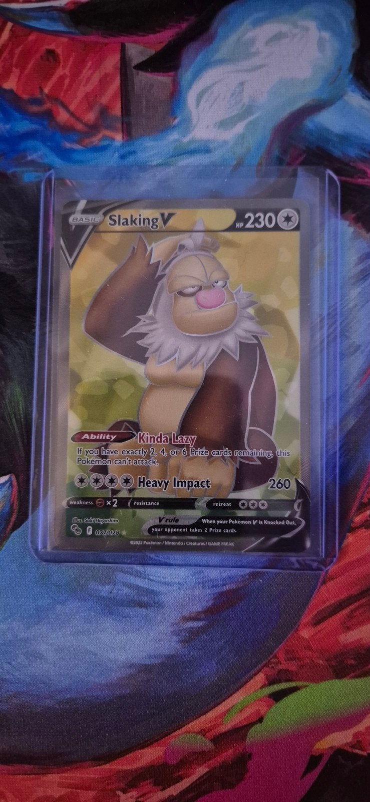 Pokémon kaart: Slaking V (RU) 077/078, Ophalen of Verzenden, Nieuw, Losse kaart, Foil