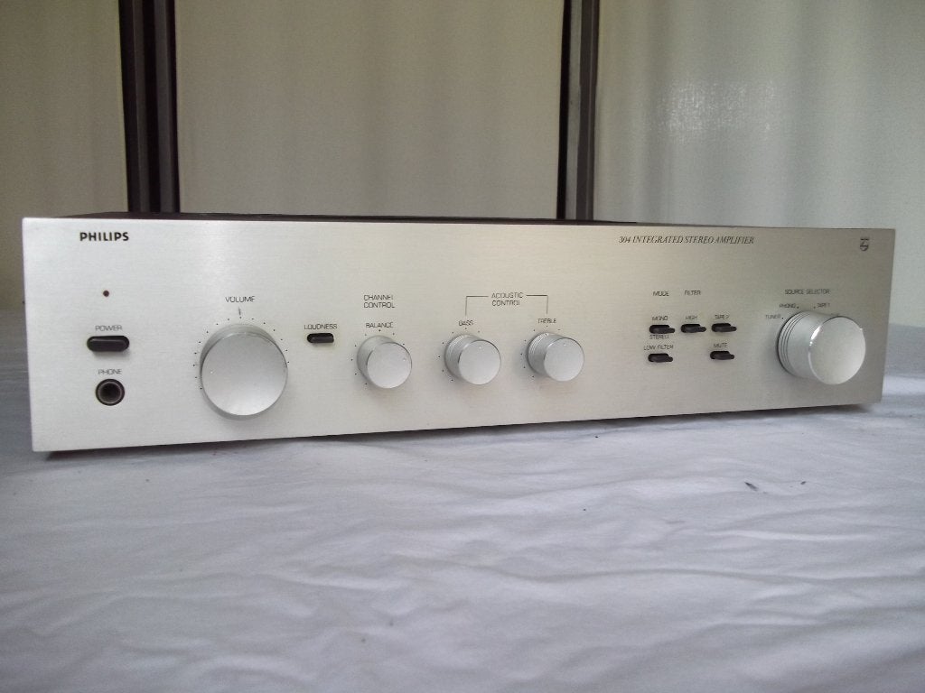 philips AH 304  versterker, Overige merken, Gebruikt, Ophalen of Verzenden, Minder dan 60 watt