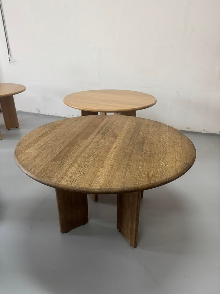 Japandi eettafels 130cm massief eikenhout sale, Huis en Inrichting, Tafels | Eettafels, Ophalen, Japandi, scandinavisch en massief eikenhout