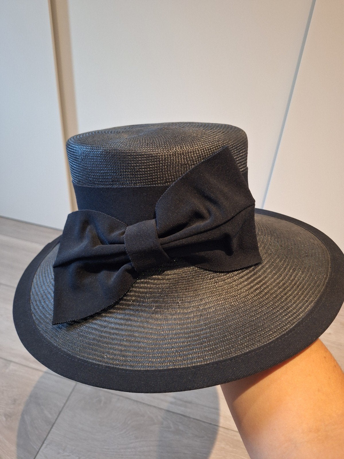Mooie donkerblauwe hoed, ongeveer maat 59, Kleding | Dames, Hoeden en Petten, Ophalen, Hoed, Matelootje, Gedragen
