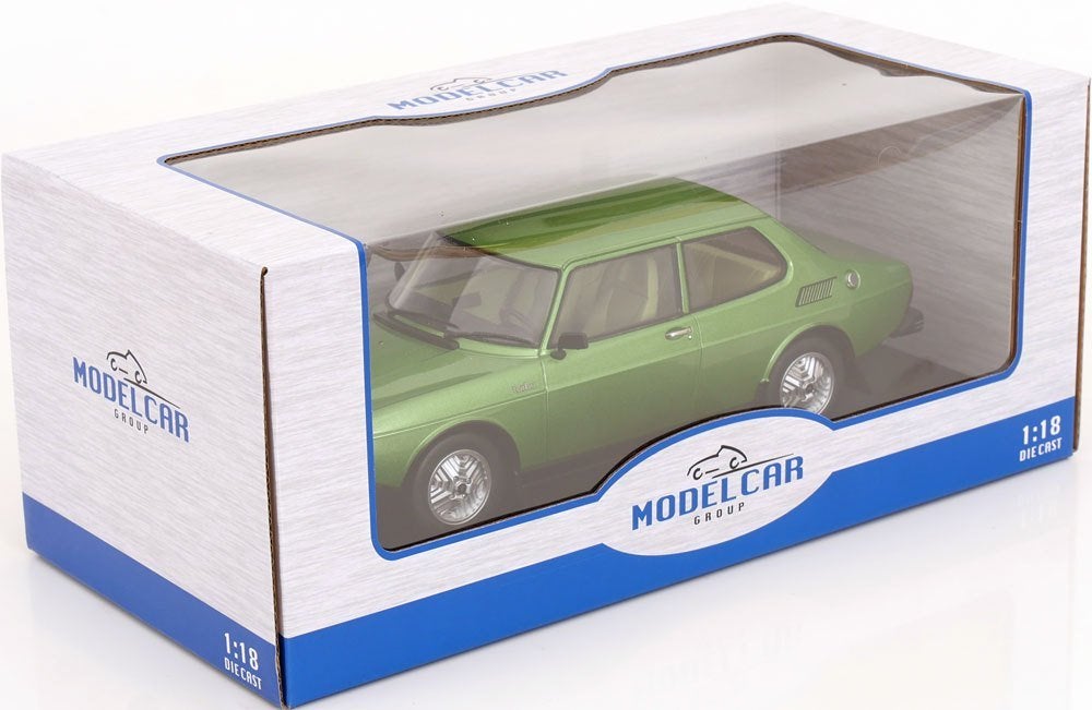 MCG 1:18 Saab 99 Turbo groen 1977, Overige merken, -, Nieuw, Ophalen of Verzenden