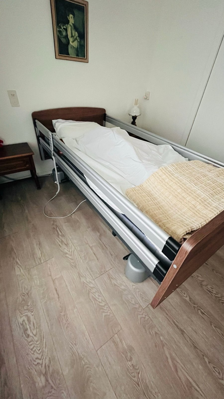 Elektrisch hoog laag zorgbed - Lima 2000 met Auping matras, Ophalen, Verstelbaar, 90 cm, Eenpersoons