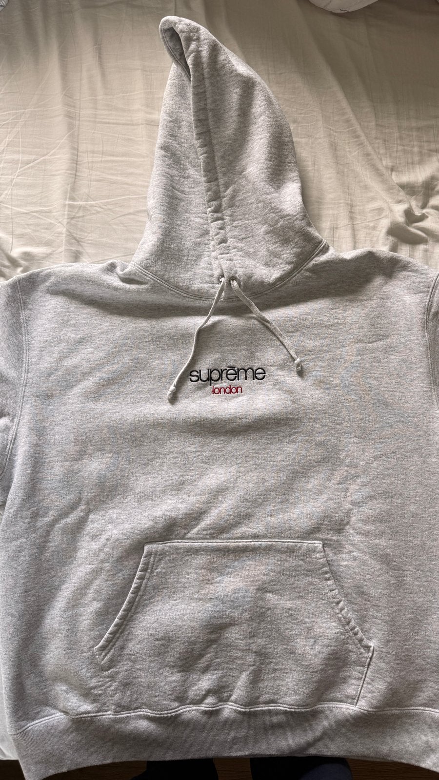 Supreme London Hoodie Grijs XL, Kleding | Heren, Truien en Vesten, Ophalen, Zo goed als nieuw, Maat 56/58 (XL), Grijs