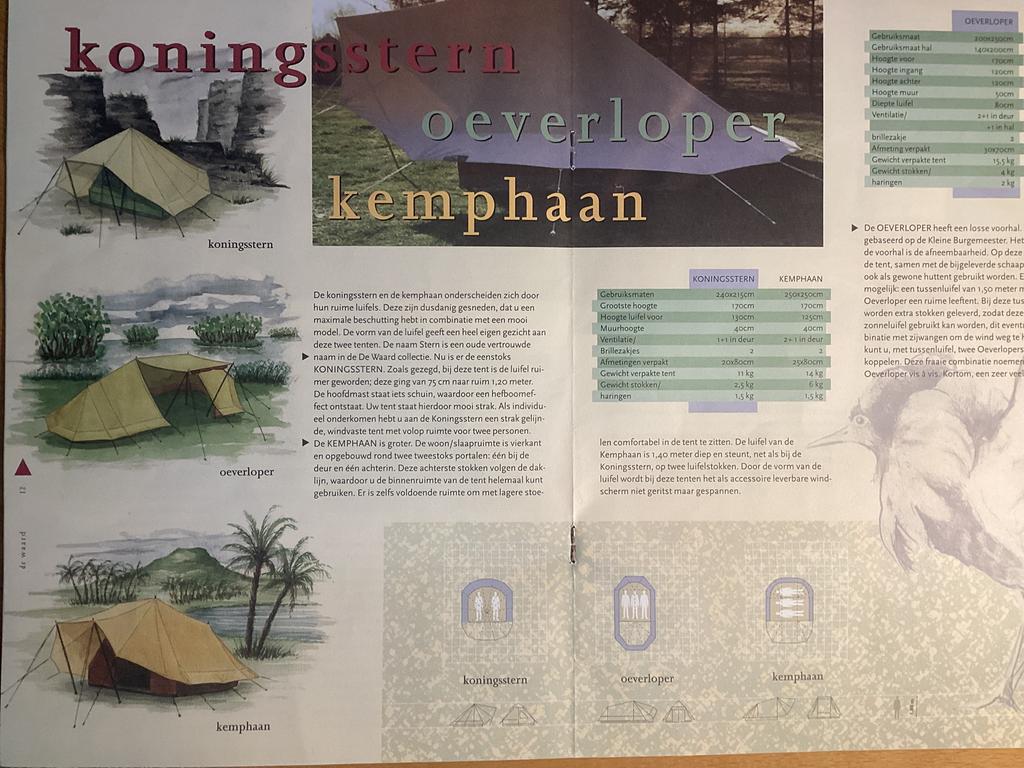 De Waard Tent model Kemphaan, Ophalen of Verzenden, Gebruikt