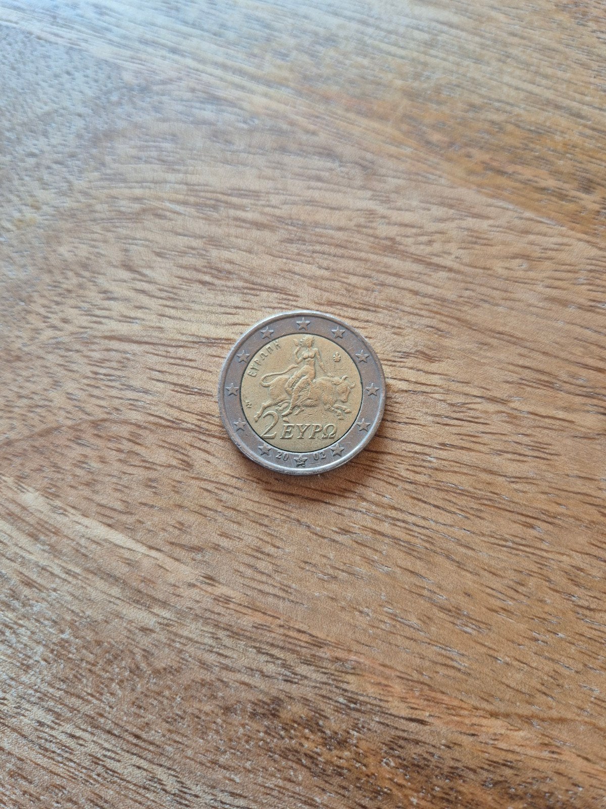 Griekse 2 Euro munt 2002, geslagen in Finland, Postzegels en Munten, Ophalen of Verzenden, Griekenland, 2 euro, Losse munt