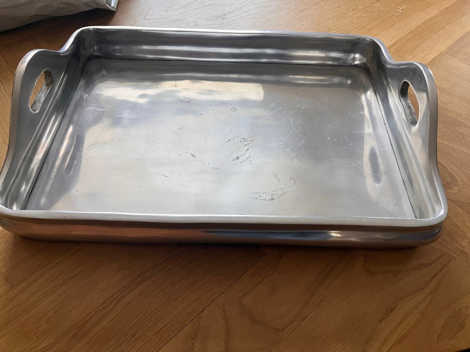 PTMD Stijlvol metalen dienblad met handvatten, Met handvatten, Ophalen of Verzenden, Zo goed als nieuw, Metaal