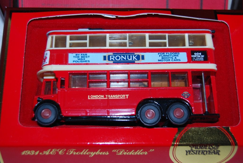 Matchbox Models Of Yesteryear 1931 AEC Trolleybus Diddler, Ophalen of Verzenden, Zo goed als nieuw, Auto, Matchbox