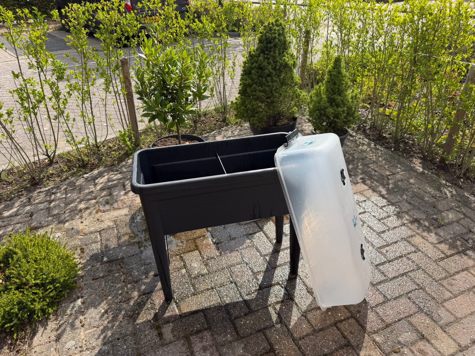 Complete kweektafel / moestuinbak te koop, Ophalen, Zo goed als nieuw, Rechthoekig