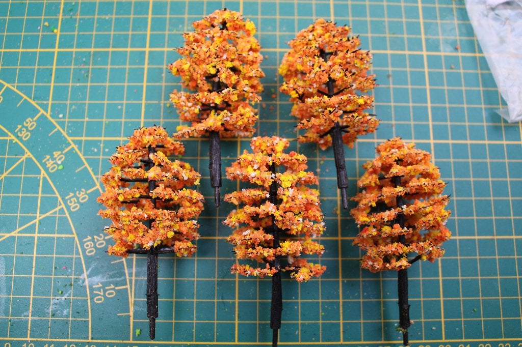 bomen   lot   30,   5  stuks, Hobby en Vrije tijd, Modeltreinen | H0, Ophalen of Verzenden, Gelijkstroom of Wisselstroom, Natuur