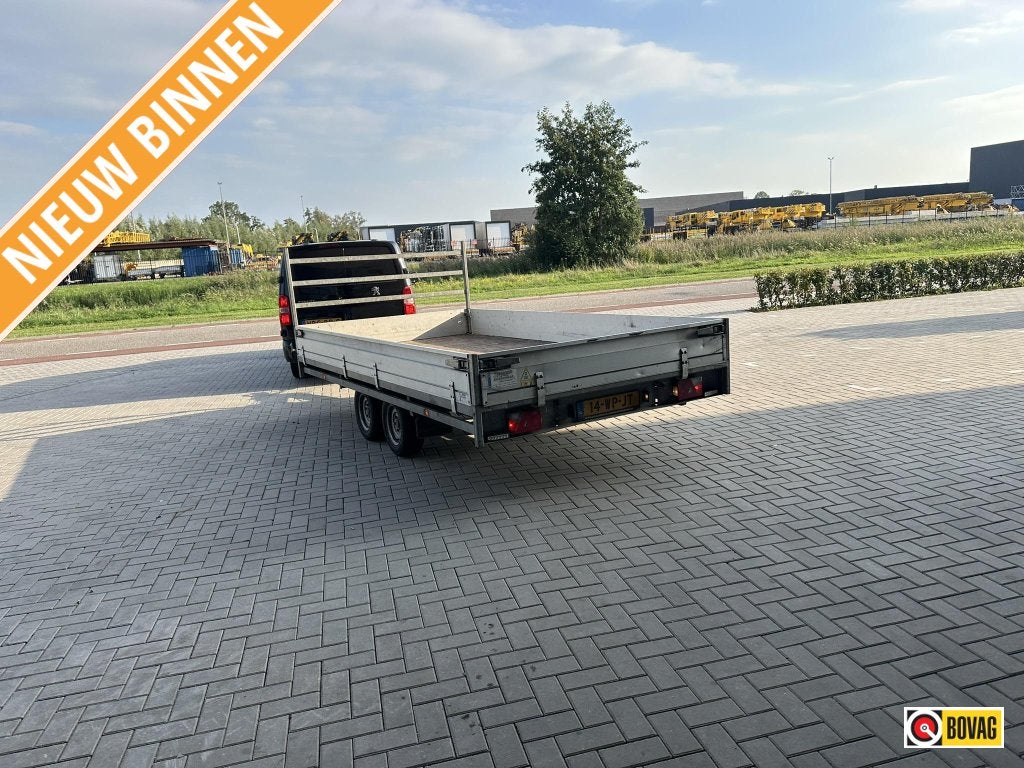 Hulco tandemasser plateauwagen 405x203cm 3.0T 2.750,- ex btw, Gebruikt
