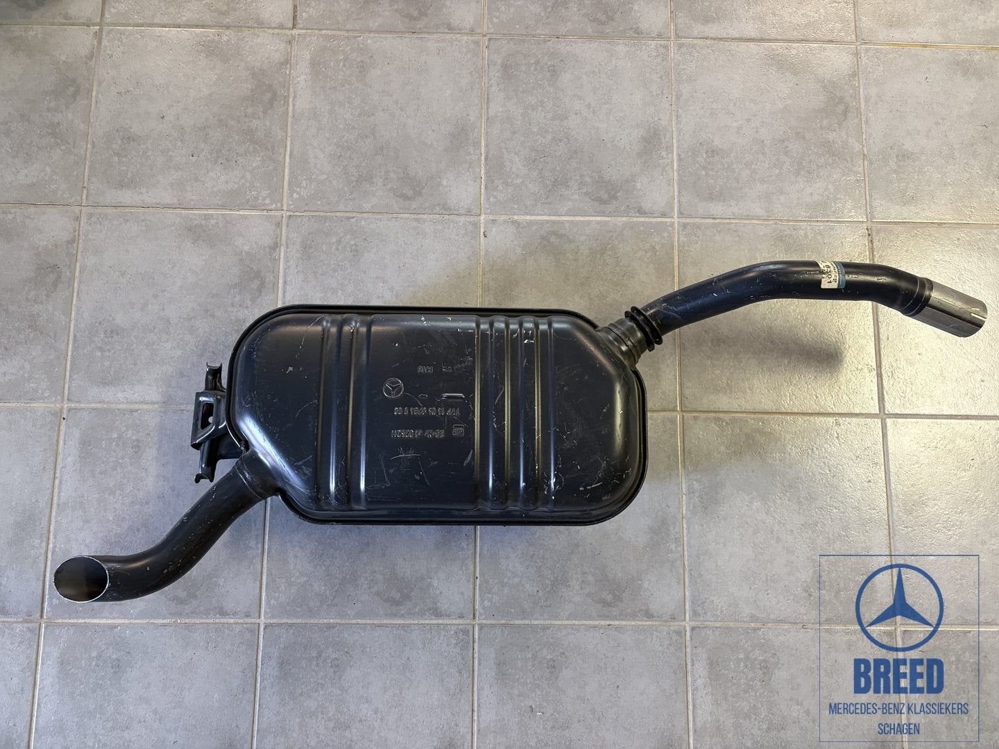NOS einddemper Mercedes-Benz W124 C124 M102 motor 200 200E 2, Gebruikt, -, Ophalen of Verzenden, -
