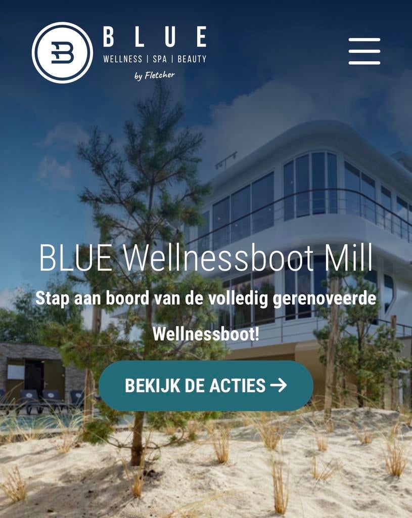 2 Saunatickets BLUE Wellnessboot Mill 28 april, Ophalen of Verzenden, Nieuw, Toebehoren