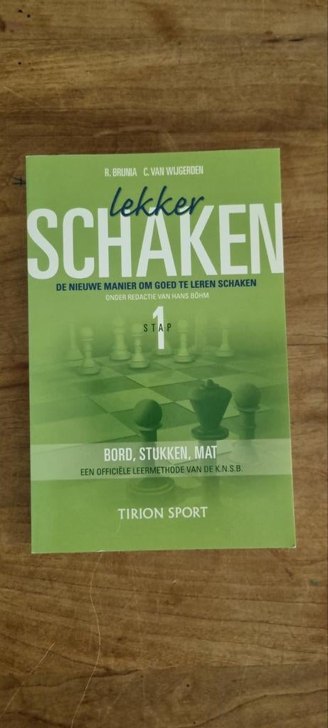 Lekker Schaken - Stap 1, 2 en 3 (K.N.S.B. leermethode), Ophalen of Verzenden, Zo goed als nieuw, R. Brunia, C. van Wijgerden, Denksport