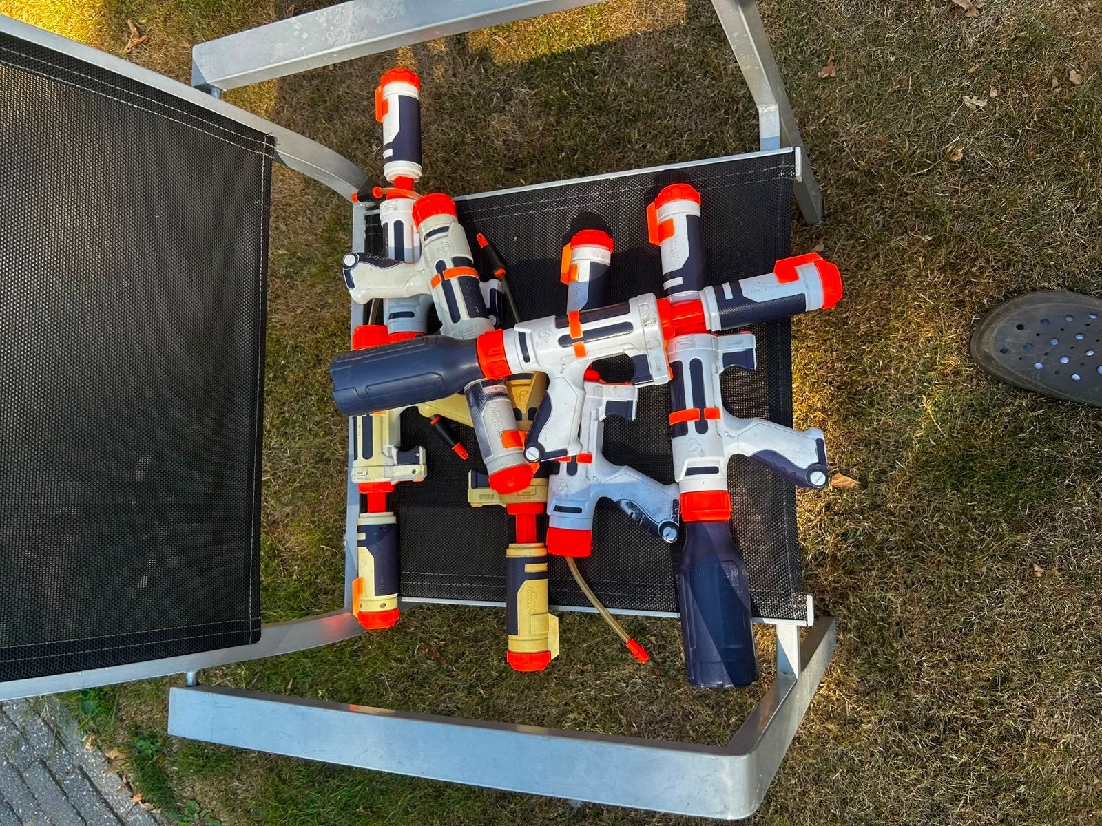 Grote set Nerf Super Soaker waterpistolen, Ophalen, Gebruikt, Jongen of Meisje