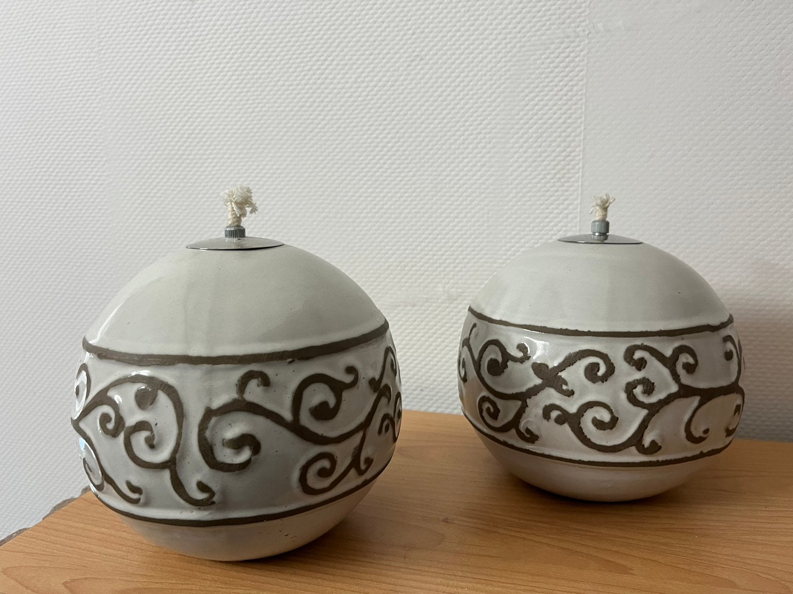Twee mooie olie potten, Ophalen, Nieuw, Steen/keramiek