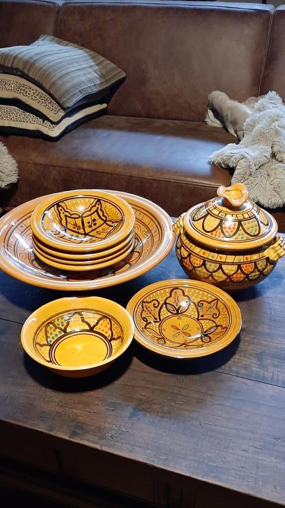 Couscous servies Tunesië, Ophalen of Verzenden, Overige stijlen