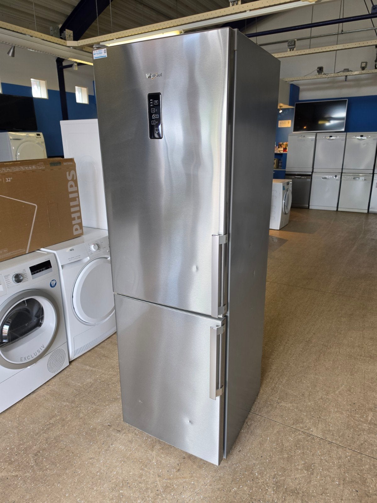 Whirlpool koelvriescombinatie | Rvs | No Frost | Garantie ✅️, Ophalen, Jirnsum, 200 liter of meer, 60 cm of meer