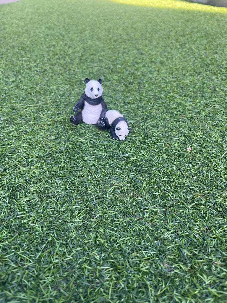 Twee panda’s van Schleich, Ophalen of Verzenden, Gebruikt