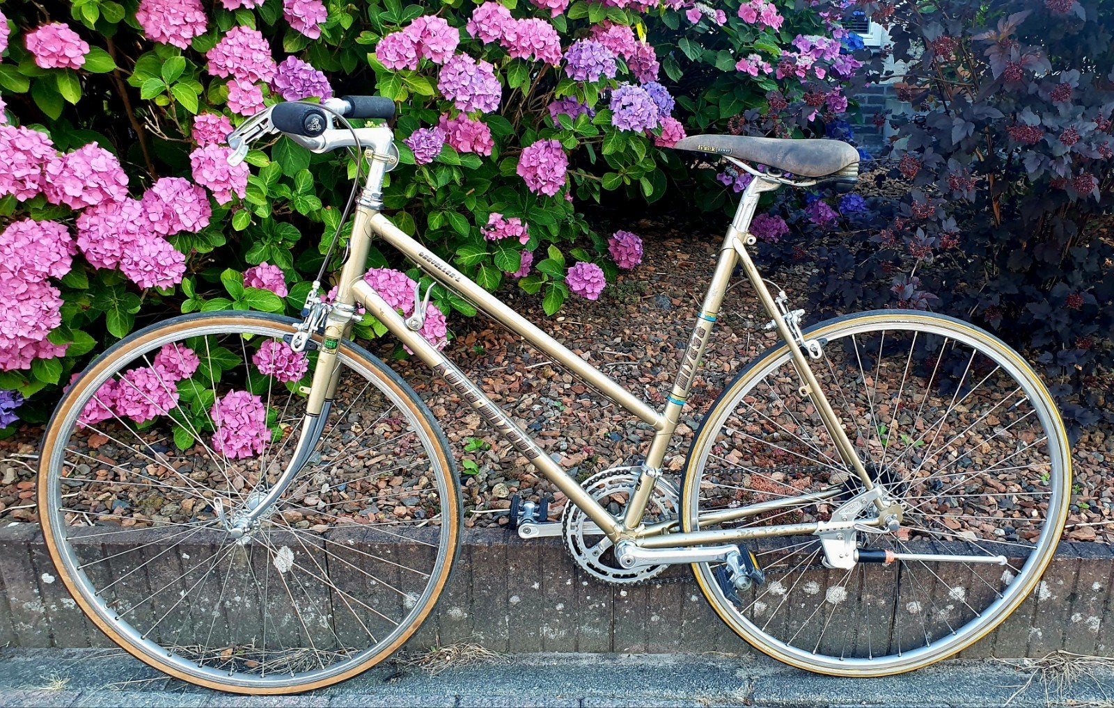 koga miyata traveler-l lady fr 56 dames racefiets toerfiets, Ophalen, 28 inch, Gebruikt, Velgrem