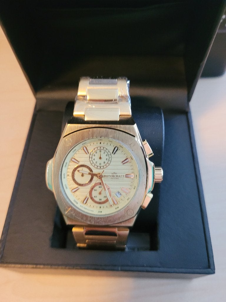 Rotorcraft Arcane Sport Chrono RC5005 t.w.v € 549-, Wit, Nieuw, Ophalen of Verzenden, Waterdicht