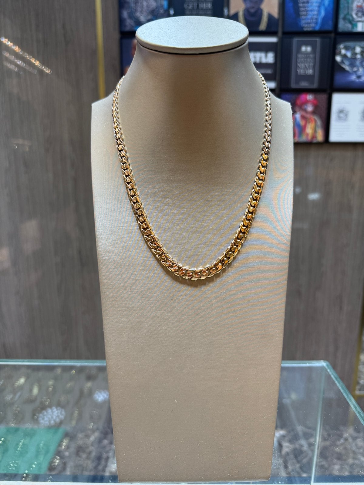18KT Goud - 50 Gram - Ketting -CUBAN -Damesketting - Collier