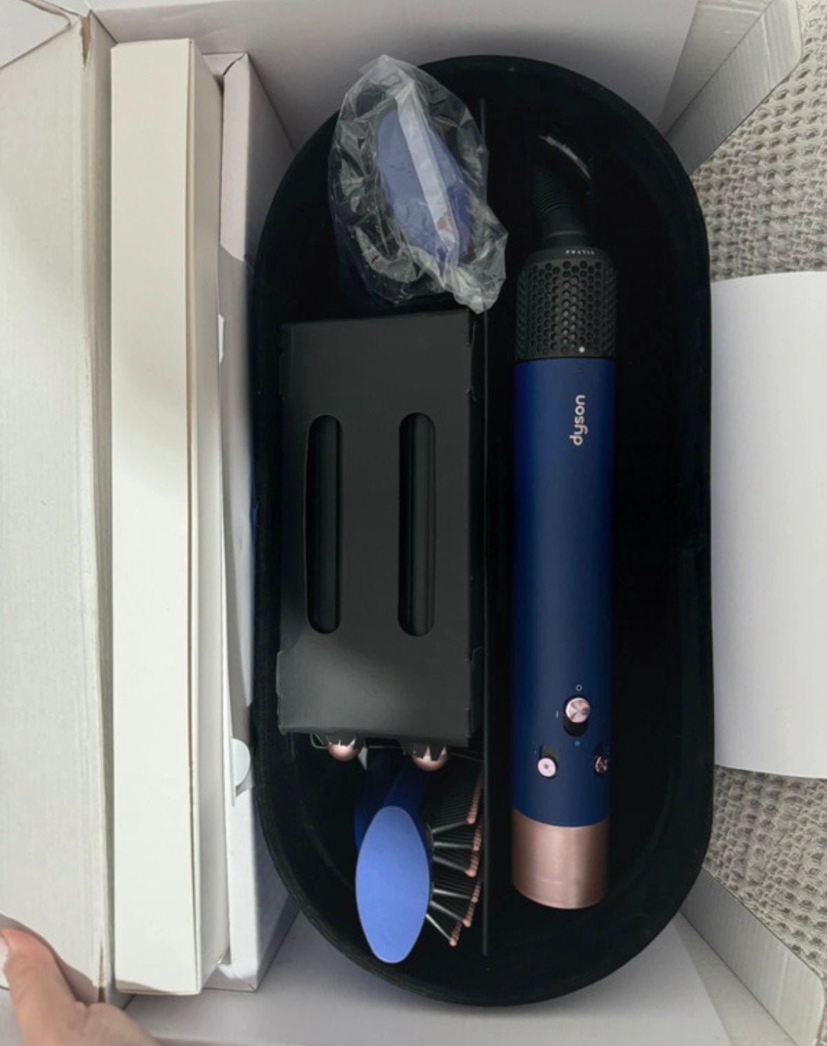 Dyson Airwrap complete long blue/rose, Ophalen of Verzenden, Nieuw, Föhn of Haardroger