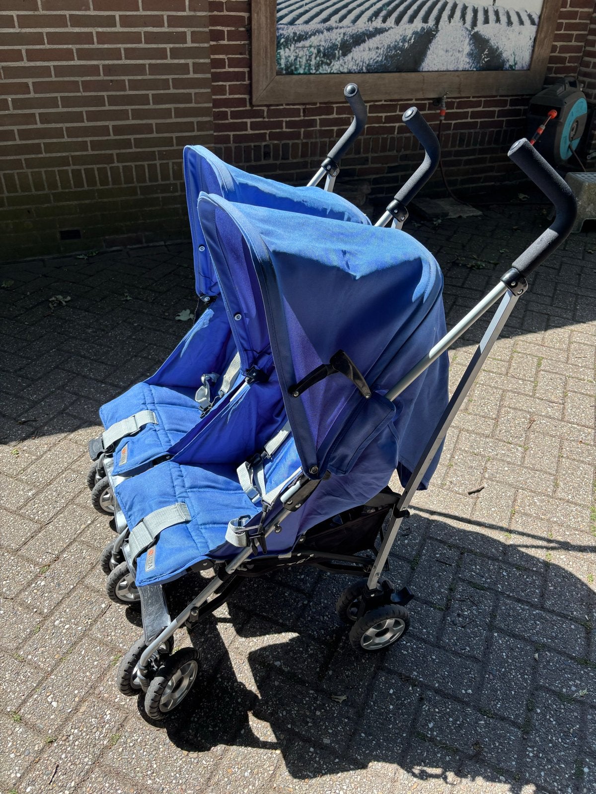 Koelstra Duowagen, Kinderen en Baby's, Tweelingen en Meerlingen, Ophalen, Gebruikt, Kinderwagen of Buggy