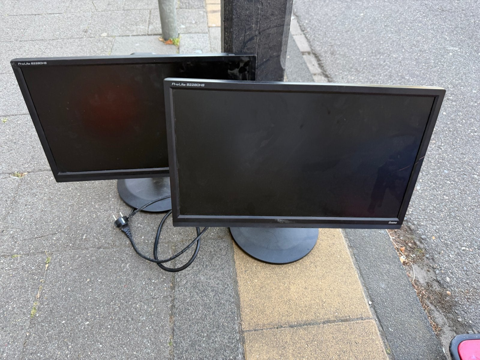 Set van 2x iiyama ProLite B2280HS Monitoren – 22 inch Full H, Full HD, Ophalen of Verzenden, Ingebouwde speakers, LED