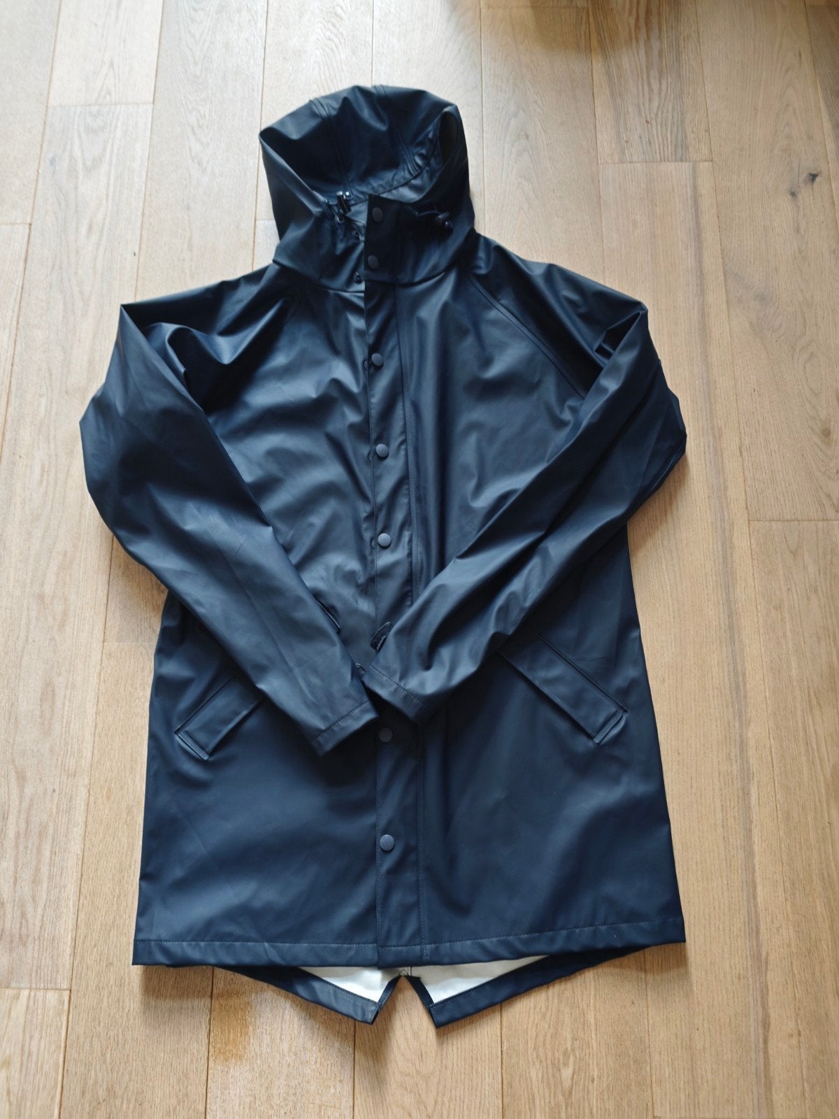 HEMA regenjas maat M - Donkerblauw, Maat 38/40 (M), Blauw, Ophalen of Verzenden, Zo goed als nieuw