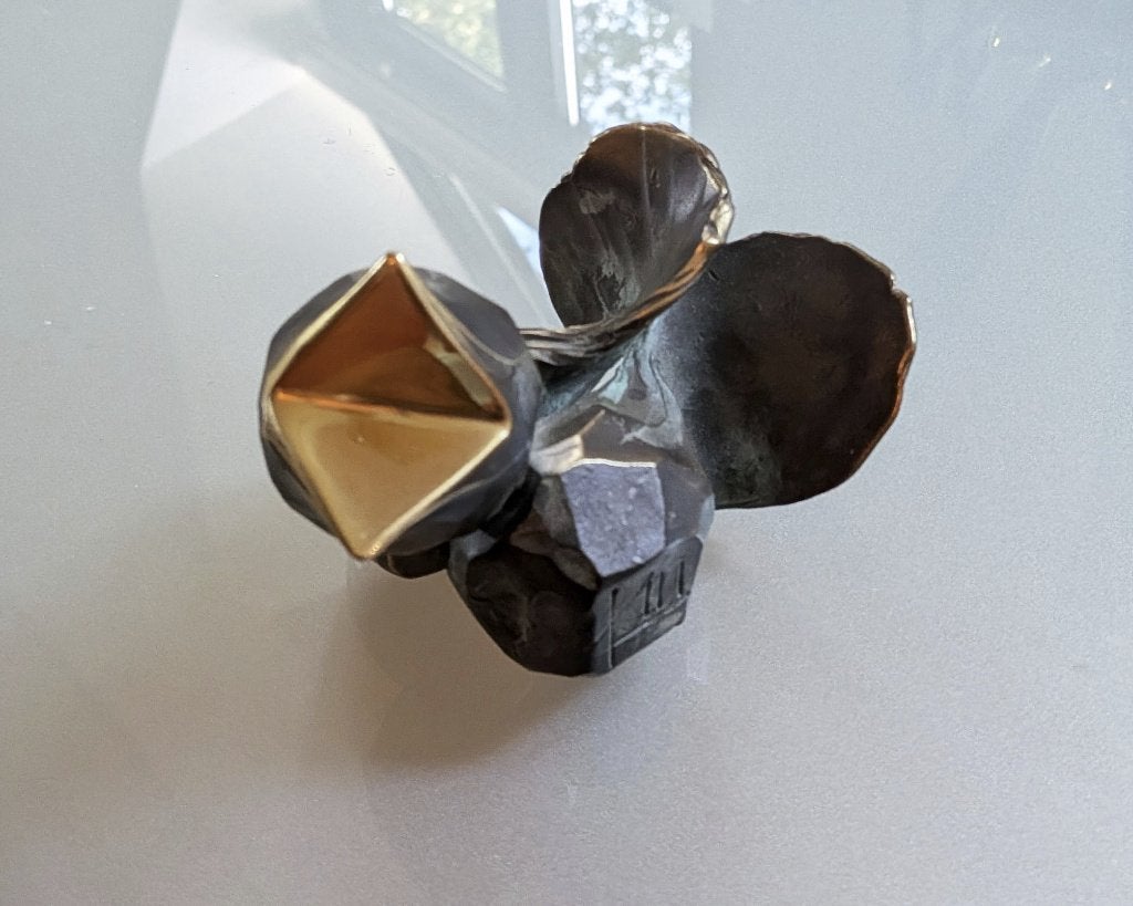 Bronzen vogeltje van Lothar Klute, Gemerkt, Minder dan 20 cm, Ophalen of Verzenden, Brons