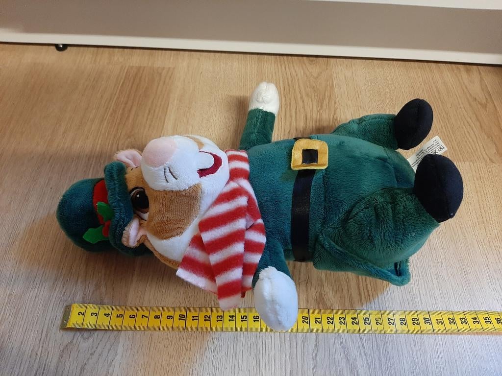 AH hamster knuffel kerst carol zanger, Ophalen of Verzenden