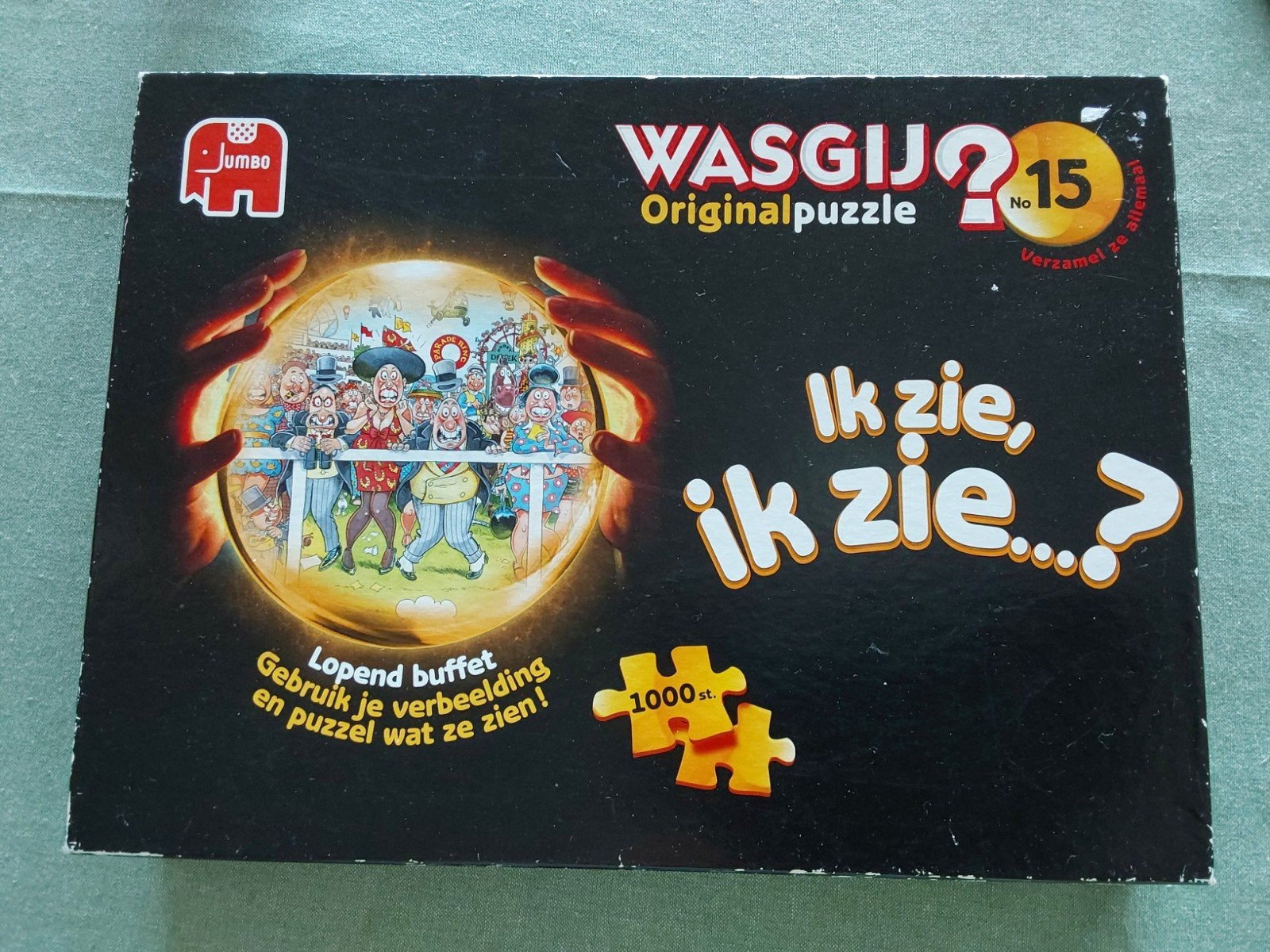 Wasgij puzzel No. 15: Ik zie, ik zie. Mist een stukje!, Ophalen, 500 t/m 1500 stukjes, Gebruikt, Legpuzzel
