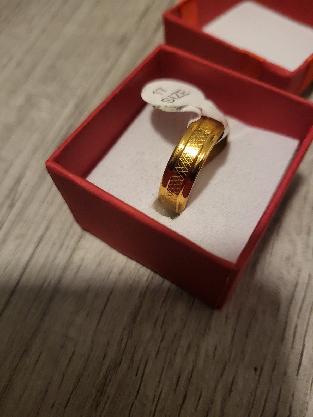 Nieuwe Gouden Ring Maat 17, Nieuw, Ophalen of Verzenden, 17 tot 18, Dame of Heer